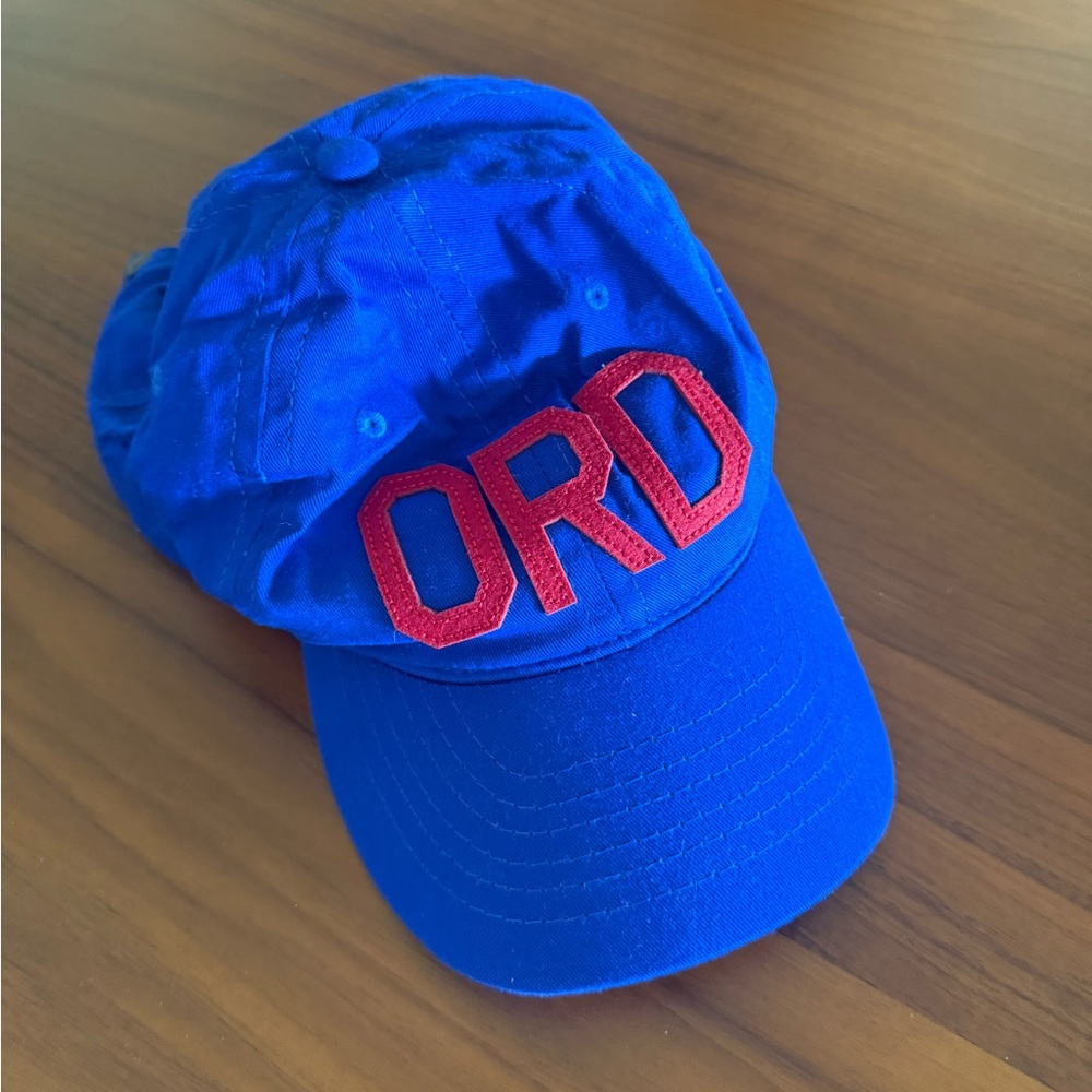Aviate Vibrant Blue Cap with Bold Red Accents